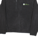 TIMBERLAND Womens Black Outdoor Jacket L Polyester Woven Plain Zip Long Sleeve