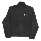 TIMBERLAND Womens Black Outdoor Jacket L Polyester Woven Plain Zip Long Sleeve