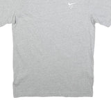 NIKE Mens Grey PJC Logo Crew Neck Short Sleeve T-Shirt L Cotton Blend Casual
