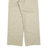 DICKIES Mens Cotton Blend Beige Relaxed Straight Trousers W32 L30 Workwear