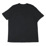 ADIDAS Mens Black Logo Graphic T-Shirt XL Short Sleeve Crew Neck Cotton Blend