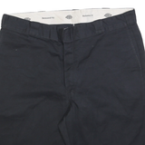 DICKIES Mens Shorts Black Casual Relaxed Fit 2XL W40 Cotton Blend Workwear