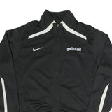 NIKE Mens Black & White Gold Star Track Jacket L Polyester Blend Zip