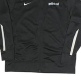 NIKE Mens Black & White Gold Star Track Jacket L Polyester Blend Zip