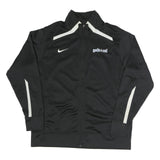 NIKE Mens Black & White Gold Star Track Jacket L Polyester Blend Zip