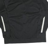 NIKE Mens Black & White Gold Star Track Jacket L Polyester Blend Zip