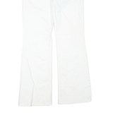 TOMMY JEANS Womens White Regular Flared Denim Light W31 L31 Zip Cotton Blend