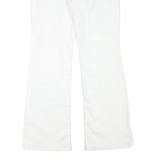 TOMMY JEANS Womens White Regular Flared Denim Light W31 L31 Zip Cotton Blend