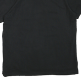 CHAPS Mens Black Short Sleeve Plain L Polo Shirt Cotton Blend Classic Fit