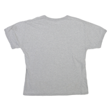 CHAMPION Mens Grey Graphic T-Shirt L Short Sleeve Crew Neck Logo Cotton Jersey