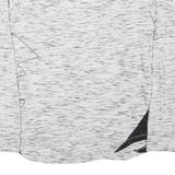 LOTTO Womens White & Black Graphic T-Shirt S Long Sleeve Crew Neck Cotton Blend