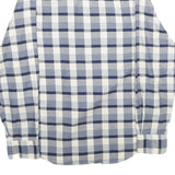NAUTICA Mens Blue & White Check Shirt XL Button Down Cotton Long Sleeve Casual