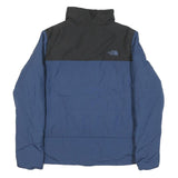 THE NORTH FACE Womens Blue & Black Zip Jacket XL Polyester Blend Outdoor Padded