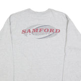 JANSPORT Mens Grey Samford University Long Sleeve Crew Neck T-Shirt M Cotton