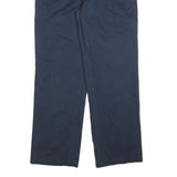 TOMMY HILFIGER Mens Cotton Blend Navy Regular Straight Trousers W33 L32