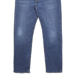 LEVI'S 502 Big E Mens Jeans Blue Slim Straight Denim Medium W34 L27 Classic Fit