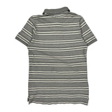Hilfiger Denim Striped Polo Shirt - Large Gray Cotton