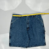 Carpenter Wrangler Denim Shorts - 37W 10L Blue Cotton