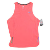NEW BALANCE Womens Red Running Vest Size L Activewear Sports Gym Sleeveless