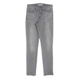 LEVI'S Womens Slim Grey Denim 311 Jeans W26 L29 Stylish Cotton Blend Zip Closure