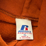 Russell Athletic Hoodie - XL Orange Cotton