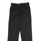 DICKIES Mens Polyester Blend Black Classic Straight Trousers W30 L32 Workwear
