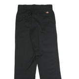 DICKIES Mens Polyester Blend Black Classic Straight Trousers W30 L32 Workwear