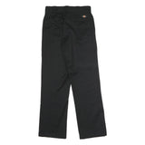 DICKIES Mens Polyester Blend Black Classic Straight Trousers W30 L32 Workwear