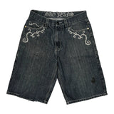 Unbranded Denim Shorts - 34W 12L Gray Denim