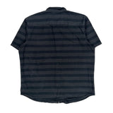 Oakley Striped Short Sleeve Shirt - XL Black Cotton