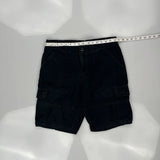 Oakley Cargo Shorts - 33W 11L Black Cotton
