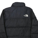 THE NORTH FACE Mens Black Outdoor Jacket XS Polyester Blend Plain Zip Puffer