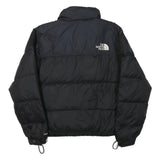 THE NORTH FACE Mens Black Outdoor Jacket XS Polyester Blend Plain Zip Puffer