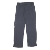 ADIDAS Mens Polyester Blend Grey Regular Straight Trousers W30 L31 Comfortable