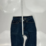 517 Levis Boot Cut Jeans - 28W US 4 Dark Wash Cotton