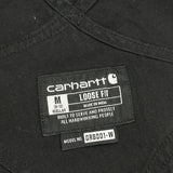 Loose Fit Carhartt Overalls - Medium Black Cotton