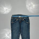 True Religion Contrast Stitch Jeans - 29W US 4 Blue Denim