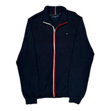 Tommy Hilfiger Striped Sweater - XL Navy Cotton