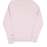 CHAMPION Womens Pink Hoodie S Cotton Pullover Classic Logo Sweatshirt