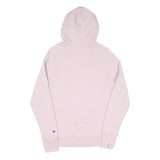 CHAMPION Womens Pink Hoodie S Cotton Pullover Classic Logo Sweatshirt