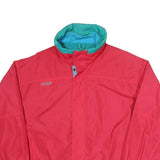 COLUMBIA Mens Red & Blue Outdoor Jacket L Polyester Blend Zip Bugaboo