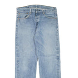LEVI'S 501 Mens Regular Fit Straight Denim Light Blue Jeans W32 L28 Button