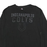 MAJESTIC Mens Black Indianapolis Colts Graphic T-Shirt XL Long Sleeve Crew Neck