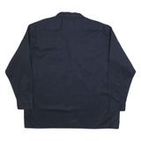 DICKIES Mens Blue Work Shirt 2XL Cotton Blend Long Sleeve Button Closure Durable