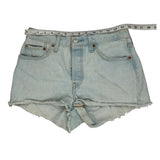 Levis Denim Shorts - 28W UK 8 Light Wash Cotton