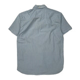 Tommy Hilfiger Striped Short Sleeve Shirt - XL Blue Cotton