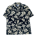 Made In Hawaii Rjc Floral Hawaiian Shirt - Large Black & White Cotton