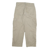 DICKIES Mens Cotton Blend Beige Workwear Regular Fit Cargo Trousers W32 L30