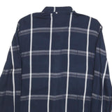 CHARLES VOGELE Womens Blue Check Shirt M Button Front Casual Long Sleeve