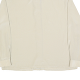 YOUR 6TH SENSE Womens Cream Shirt Long Sleeve Collared Embroidered L